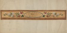 Piano Decoration, c. 1936. Creator: Eva Wilson