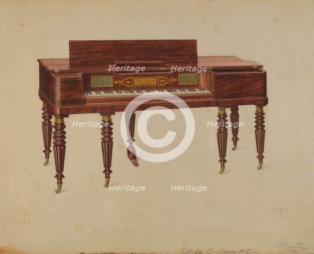 Piano Forte, c. 1936. Creator: Ferdinand Cartier.