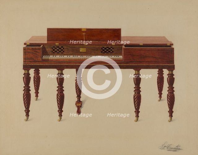Piano Forte, c. 1936. Creator: Ferdinand Cartier.