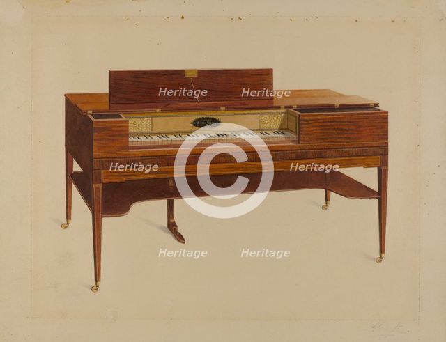 Piano Forte, c. 1936. Creator: Ferdinand Cartier.