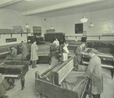 Piano repairing class, Northern Polytechnic, London, 1930