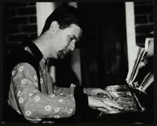 Pianist Tim Richards playing at The Fairway, Welwyn Garden City, Hertfordshire, 2 August 1992. Creator: Denis Williams