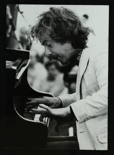 Pianist Veryan Weston playing at Bracknell, Berkshire, 1983. Creator: Denis Williams