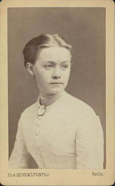 Pianist and composer Agathe Backer Grøndahl (1847-1907). Creator: Photo studio Herrmann Levinthal, Berlin