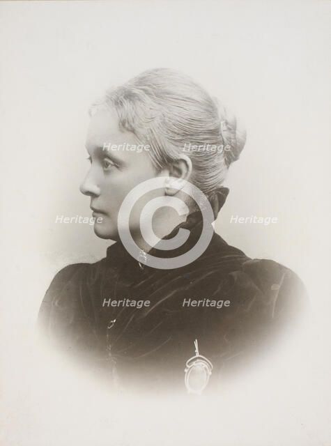 Pianist and composer Agathe Backer Grøndahl (1847-1907). Creator: Szacinski de Ravics, Ludwik (1844-1894).