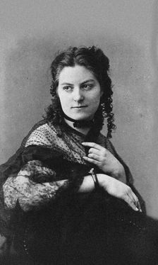 Pianist and composer Auguste Auspitz-Kolár (1844-1878), 1867. Creator: Photo studio Jägemann, Vienna