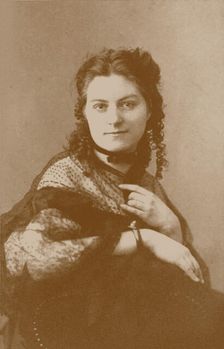 Pianist and composer Auguste Auspitz-Kolár (1844-1878), 1867. Creator: Photo studio Jägemann, Vienna