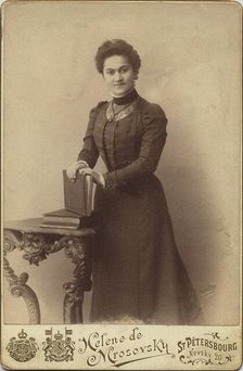 Pianist and composer Leokadiya Alexandrovna Kashperova (1872-1940), c. 1900. Creator: Photo studio Helene Mrosowski