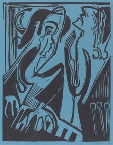 Pianist and Singer, 1928. Creator: Ernst Kirchner