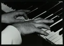 Pianist Brian Dee's hands at work, Lansdowne Studios, Holland Park, London, 1989. Creator: Denis Williams