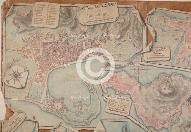 Pianta della Piazza di Messina, 1753. Creator: Ottone di Berger, Giovanni (active ca 1750).