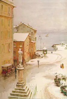 Piazza Mazzini, S. Margherita c1910, (1912). Artist: Walter Frederick Roofe Tyndale