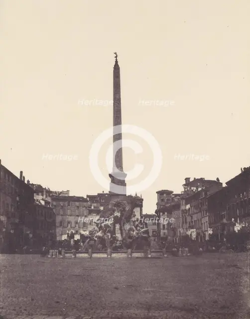 Piazza Navona, Rome, 1850s. Creator: Unknown.