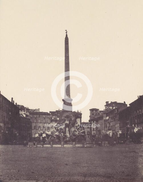Piazza Navona, Rome, 1850s. Creator: Unknown.