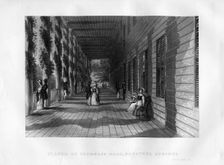 Piazza of Congress Hall, Saratoga Springs New York State, 1855