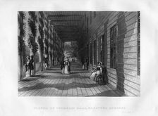 Piazza of Congress Hall, Saratoga Springs New York State, 1855