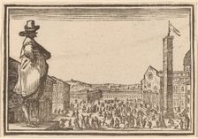 Piazza del Duomo, Florence, 1621. Creator: Edouard Eckman
