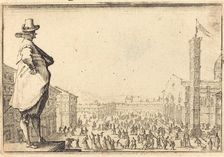 Piazza del Duomo, Florence, c. 1617. Creator: Jacques Callot