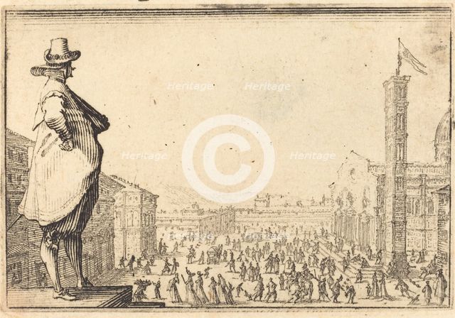 Piazza del Duomo, Florence, c. 1617. Creator: Jacques Callot.