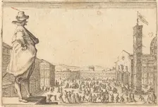 Piazza del Duomo, Florence, c. 1622. Creator: Jacques Callot