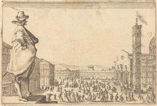 Piazza del Duomo, Florence, c. 1622. Creator: Jacques Callot