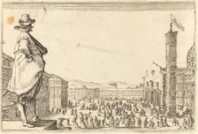 Piazza del Duomo, Florence, c. 1622. Creator: Jacques Callot