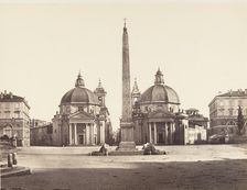 Piazza del Popolo, 1848-52. Creator: Eugène Constant