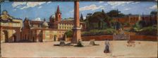 Piazza del Popolo in Rome, c1900. Creator: Aleksander Gierymski