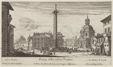Piazza della Colona Trojana, 1640-1660. Creator: Israel Silvestre