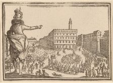 Piazza della Signoria, Florence, 1621. Creator: Edouard Eckman