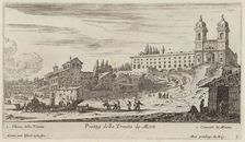 Piazza della Trinita de Monti, 1640-1660. Creator: Israel Silvestre