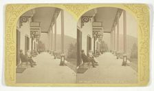 Piazza from South end Rogers Rock Hotel, Lake George, 1870/76. Creator: Seneca Ray Stoddard