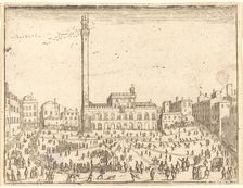 Piazza Publicca, Siena. Creator: Jacques Callot