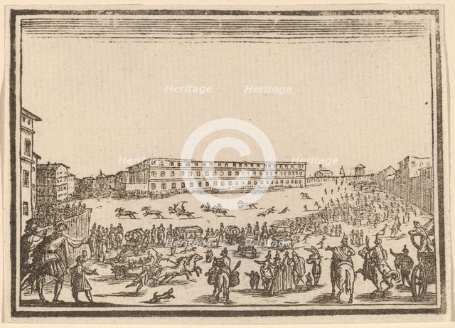 Piazza Presso alla Porta al Prato, 1621. Creator: Edouard Eckman.