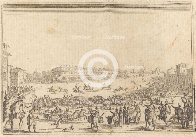 Piazza Presso alla Porta al Prato, c. 1622. Creator: Jacques Callot.