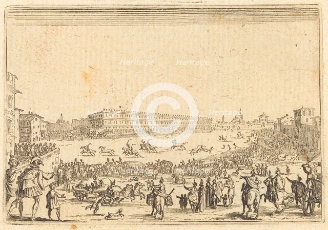 Piazza Presso alla Porta al Prato, c. 1622. Creator: Jacques Callot.
