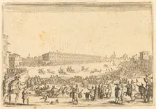 Piazza Presso alla Porta al Prato, c. 1622. Creator: Jacques Callot