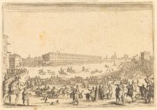 Piazza Presso alla Porta al Prato, c. 1622. Creator: Jacques Callot