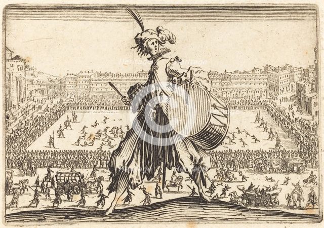 Piazza Presso alla Porta al Prato, c. 1622. Creator: Jacques Callot.