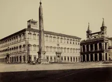 Piazza S. Giovanni in Laterano, Rome, between 1850 and 1870. Creator: Robert MacPherson