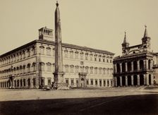 Piazza S. Giovanni in Laterano, Rome, between 1850 and 1870. Creator: Robert MacPherson
