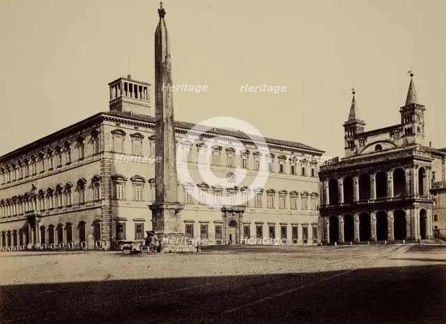 Piazza S. Giovanni in Laterano, Rome, between 1850 and 1870. Creator: Robert MacPherson.