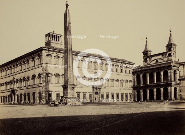 Piazza S. Giovanni in Laterano, Rome, between 1850 and 1870. Creator: Robert MacPherson.