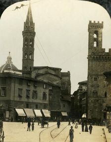 Piazza San Firenze, Florence, Italy c1909. Creator: George Rose
