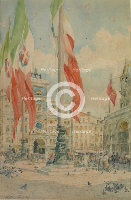 Piazza San Marco, 1839-1912. Creator: Henry Bacon.