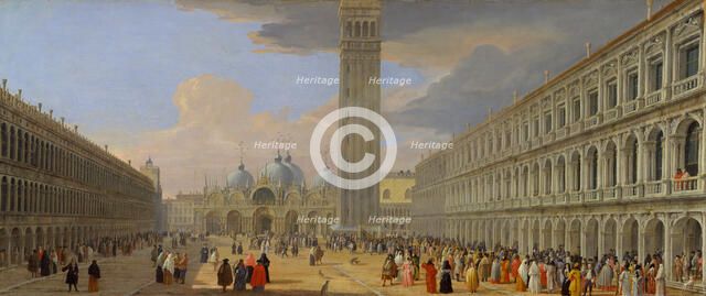 Piazza San Marco, Venice, ca. 1709. Creator: Luca Carlevarijs.