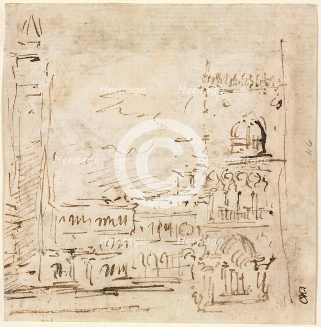 Piazza San Marco with Doges Palace, 1773-1778?. Creator: Francesco Guardi (Italian, 1712-1793).