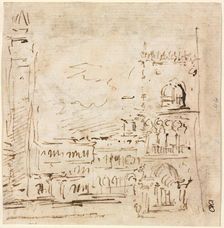 Piazza San Marco with Doges Palace, 1773-1778?. Creator: Francesco Guardi (Italian, 1712-1793)