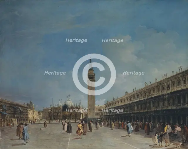 Piazza San Marco, late 1760s. Creator: Francesco Guardi.