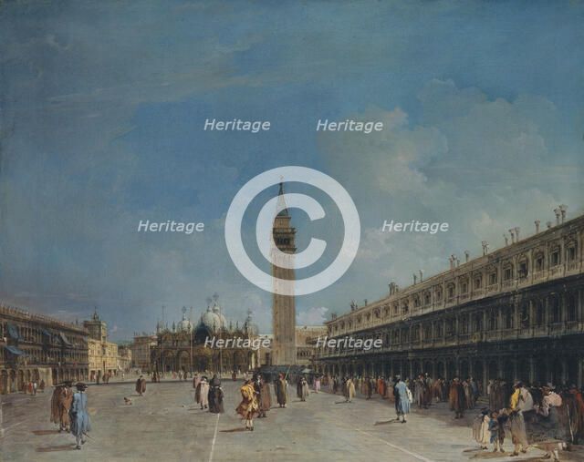 Piazza San Marco, late 1760s. Creator: Francesco Guardi.